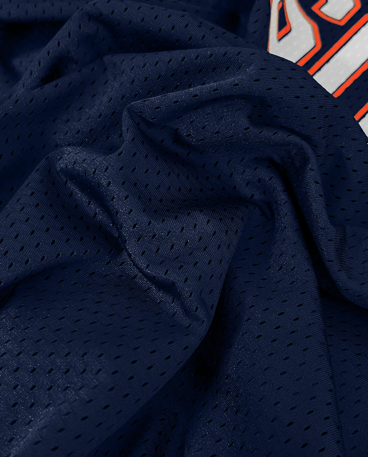 Camisa futebol americano oversized dry fit azul-marinho PRISON, caimento oversized
