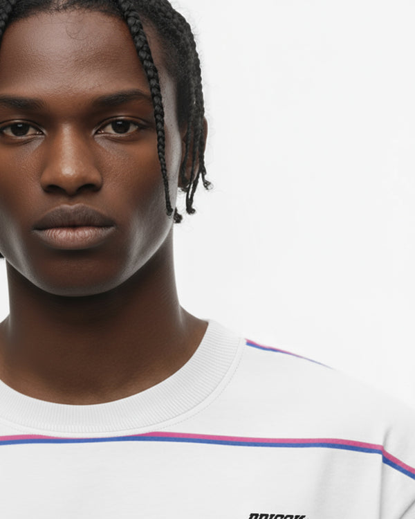 Camisa listrada Brooklyn Lines branca