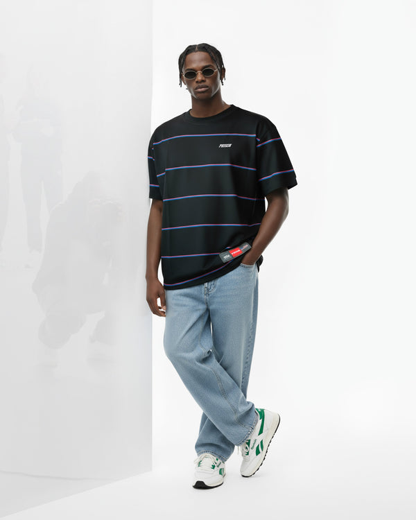 Camiseta listrada Brooklyn Lines preta