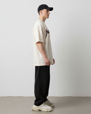 Camiseta rock oversized off white