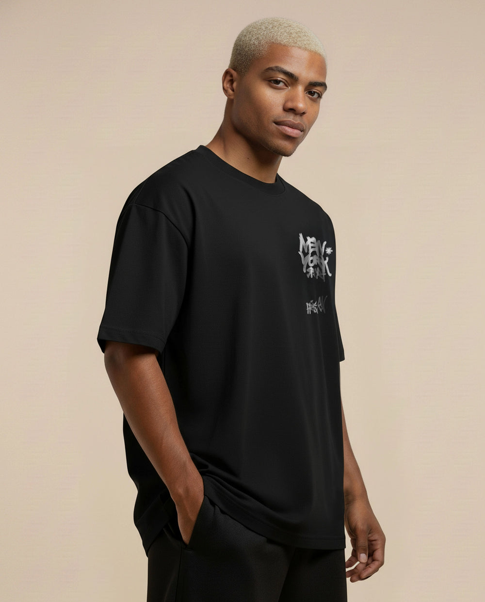 Camiseta oversized new york preta - Prison®Camiseta