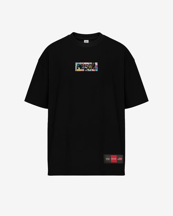 Black RGB Sticker T-Shirt