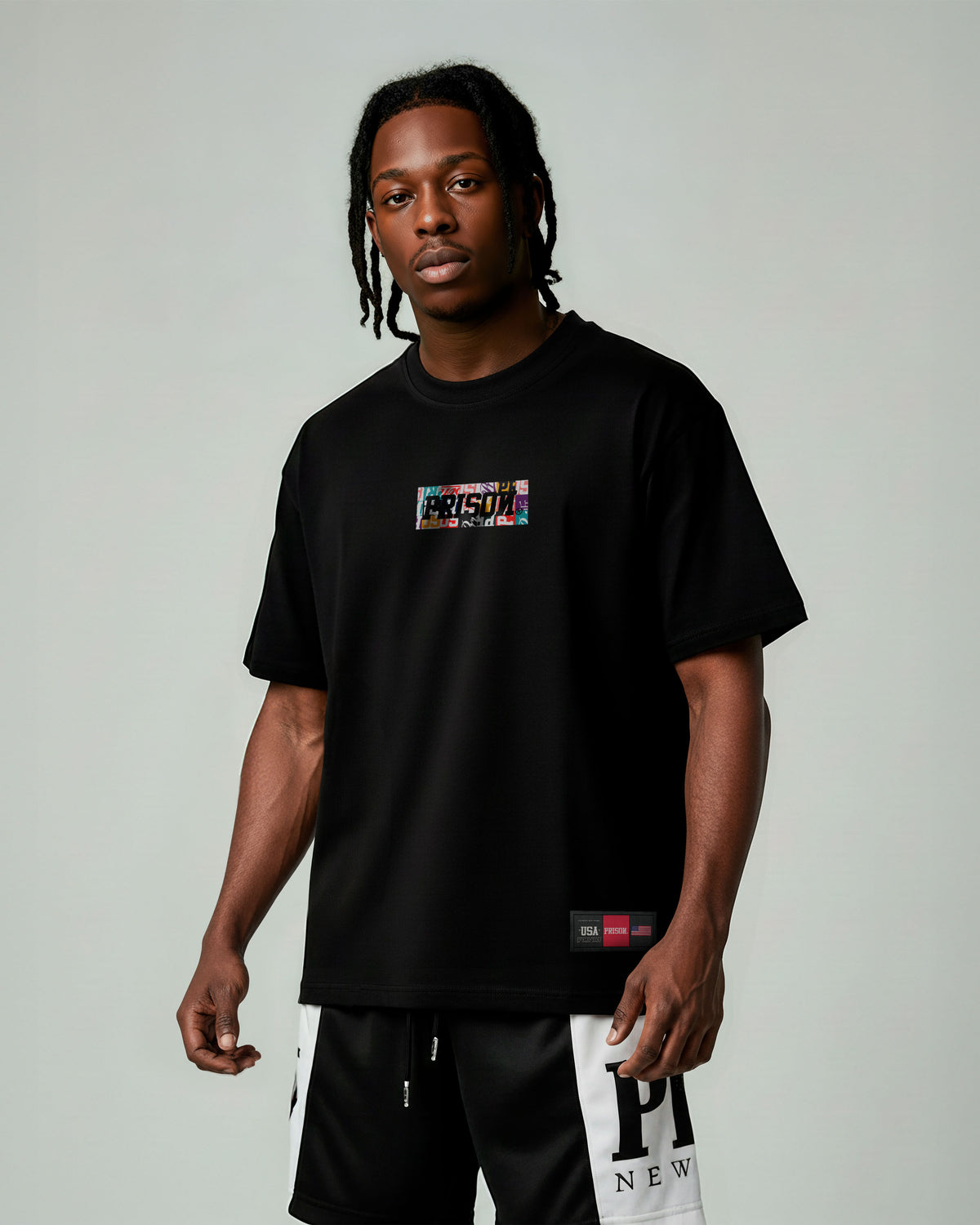 Black RGB Sticker T-Shirt