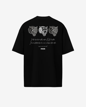 Camiseta oversized wolfs preta