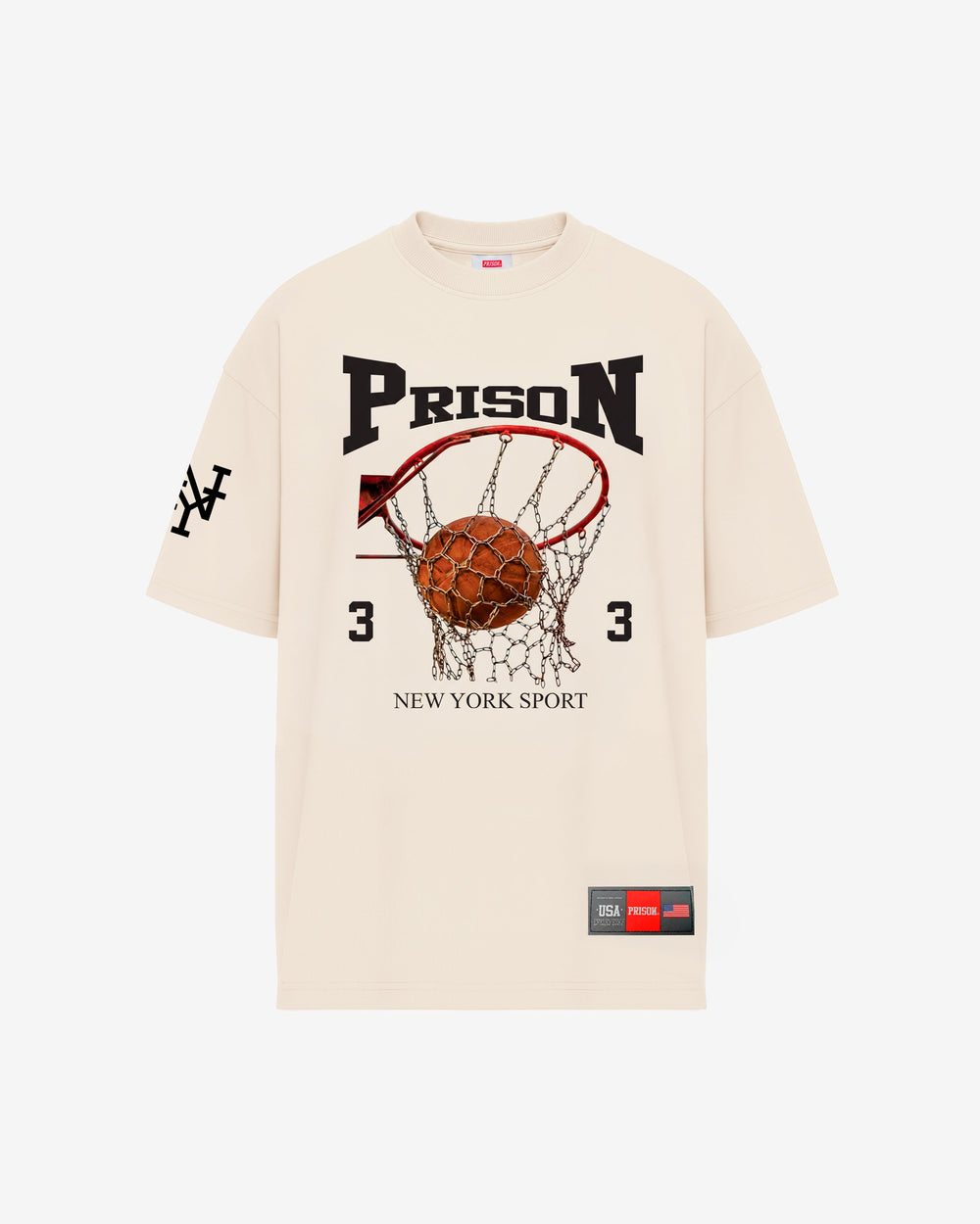 Camiseta oversized basketball hoop