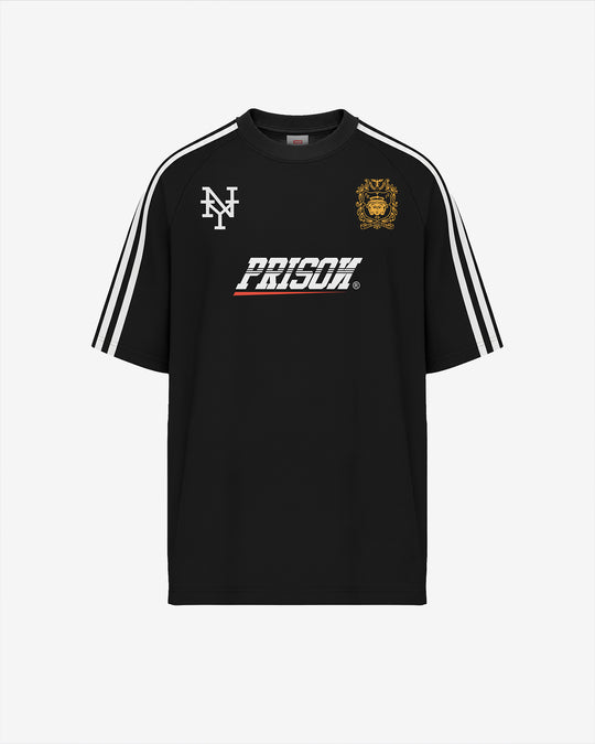 Camiseta Raglan Masculina Oversized Essence Prison Preta
