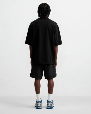 Camiseta esportiva Fast lane preta