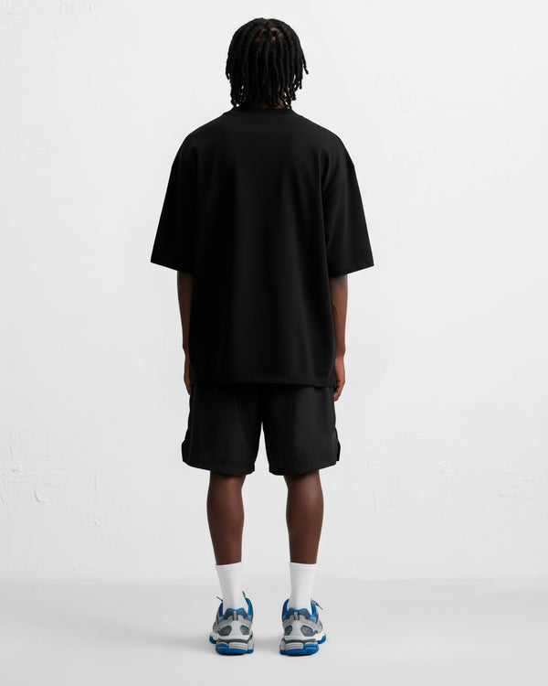 Camiseta esportiva Fast lane preta