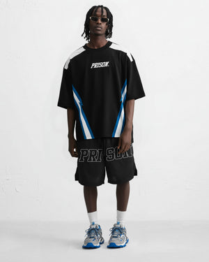 Camiseta esportiva Fast lane preta