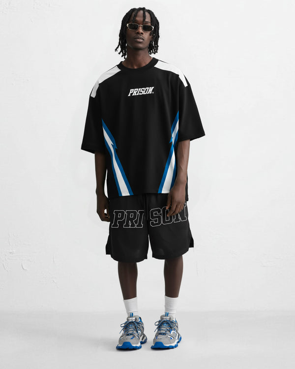 Camiseta esportiva Fast lane preta