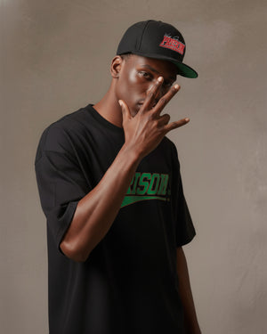 Camiseta streetwear box logo preta