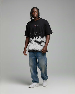 Camiseta oversized motors prison x mavericks