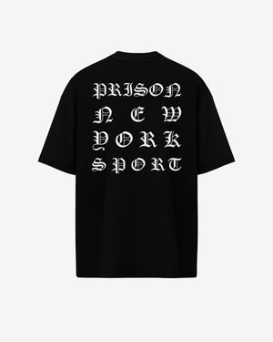 Camiseta oversized workout preta