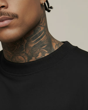 Camiseta oversized box essentials preta