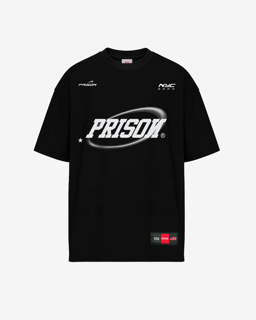 Camiseta oversized nyc obit preta