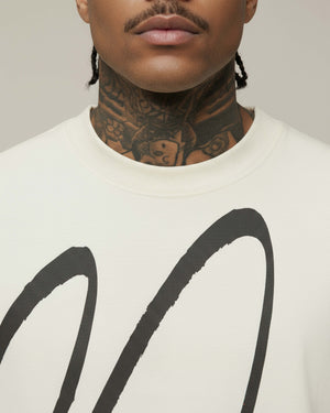 Camiseta oversized secret off white