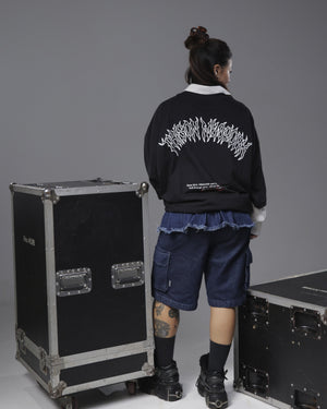 Camiseta oversized boxy core preta