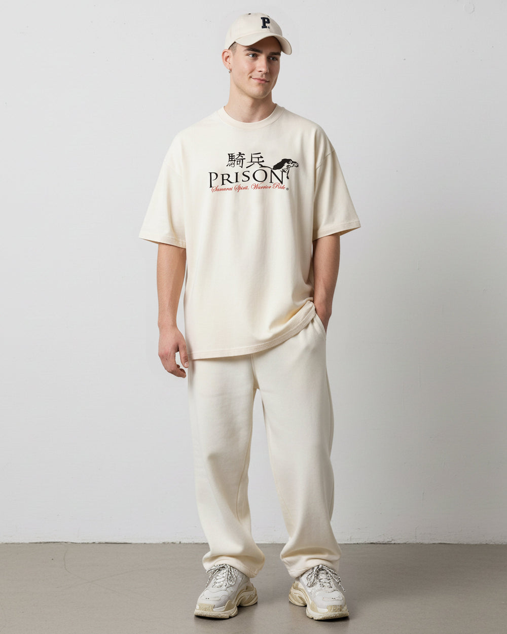 Camiseta oversized samurai off white
