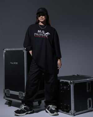 Black oversized samurai t-shirt