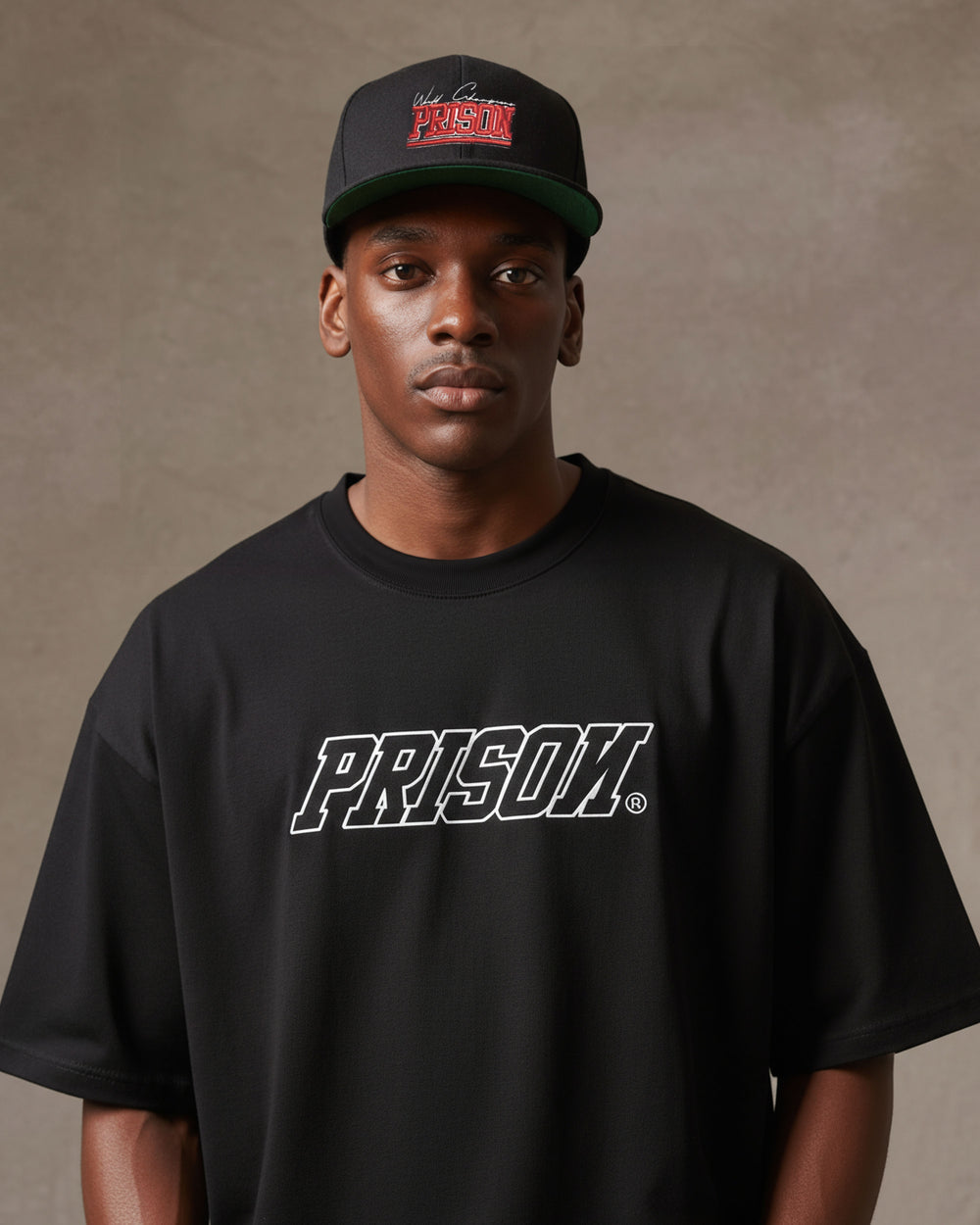 Camiseta oversized box logo icon