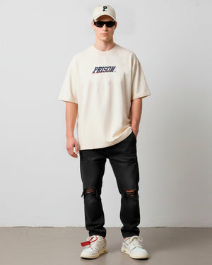 Camiseta boxe oversized off white