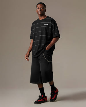 Camiseta oversized listrada Manhattan Stripe