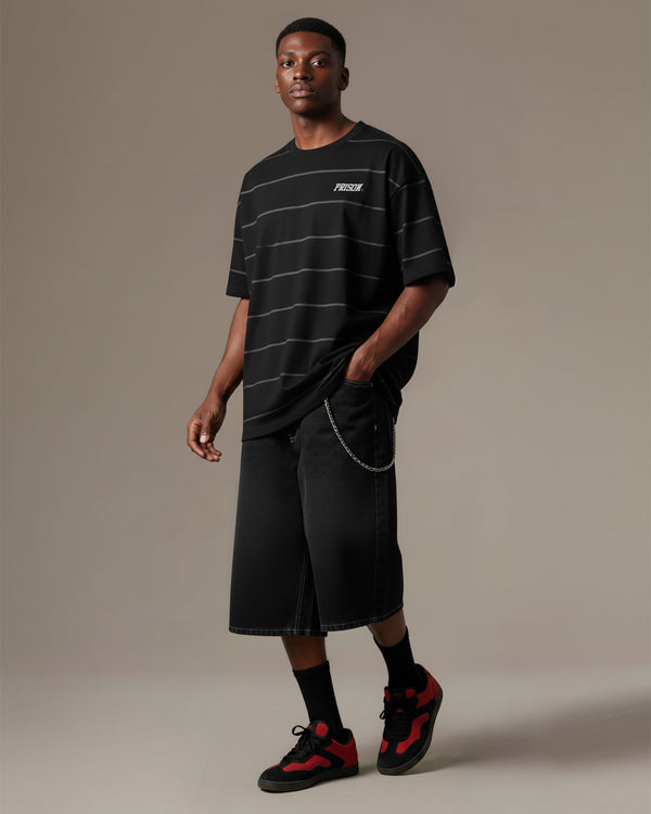 Camiseta oversized listrada Manhattan Stripe