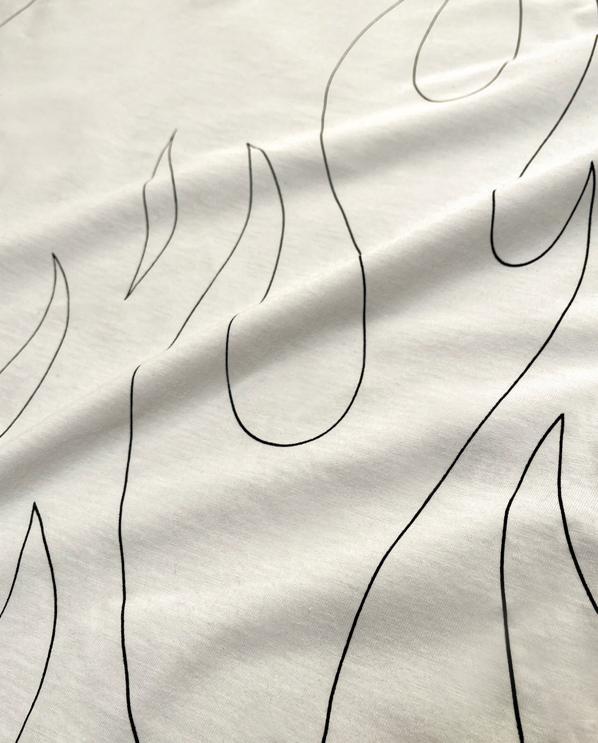 Camiseta Oversized Flame Prison X Offwhite