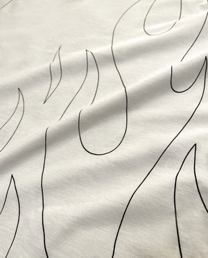 Camiseta Oversized Flame Prison X Offwhite