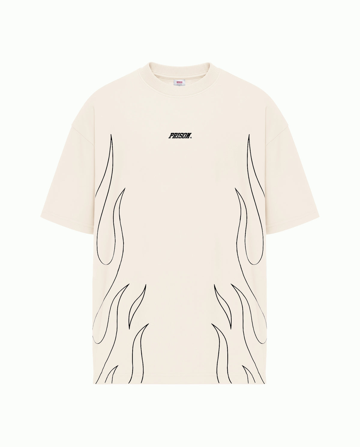 Camiseta Oversized Flame Prison X Offwhite