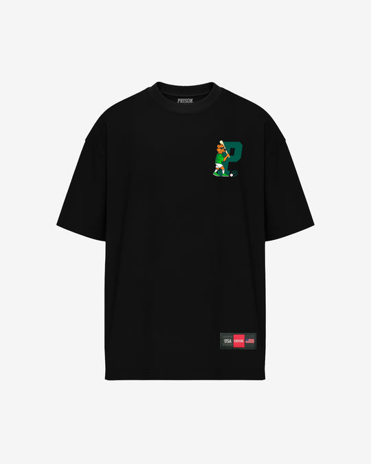 Camiseta streetwear p urso preta prison