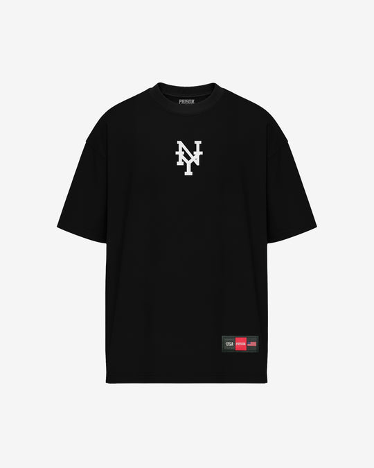 Camiseta oversized ny preta prison