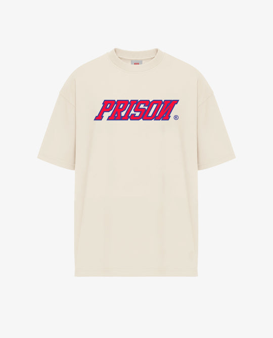 Camiseta streetwear logo prison off white