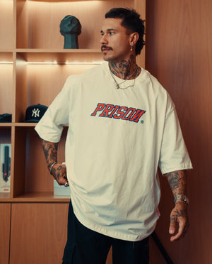 Oversized new york off white t-shirt.