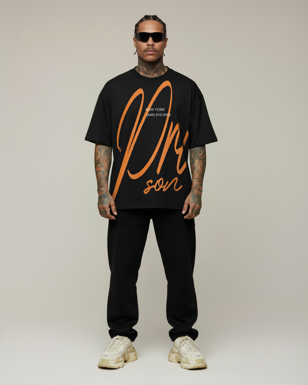 Camiseta oversized secret preta