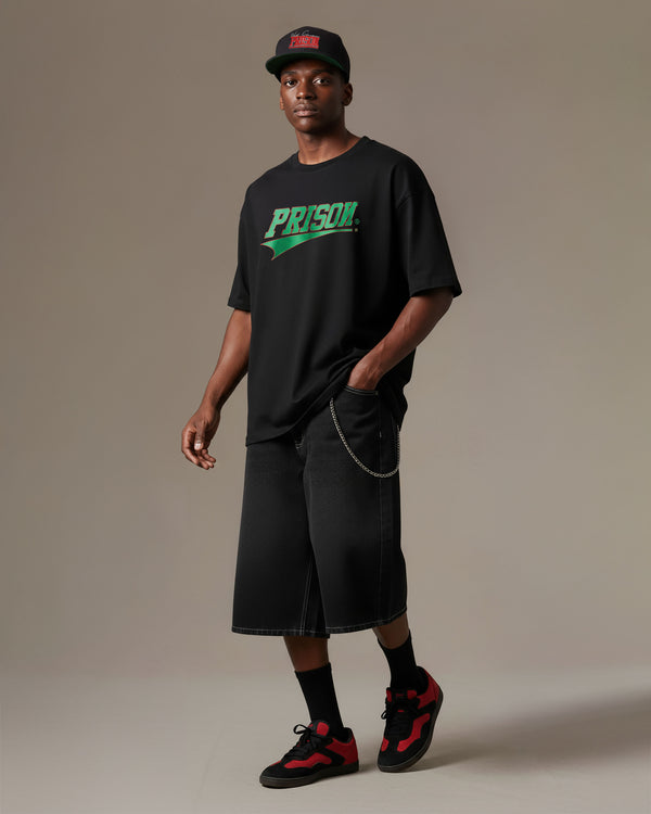 Camiseta streetwear box logo preta