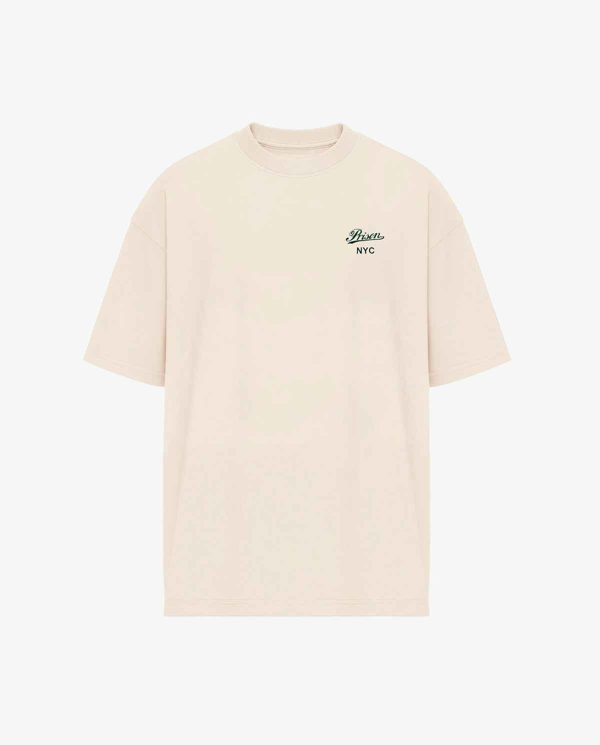 Camiseta offwhite prison logo verde