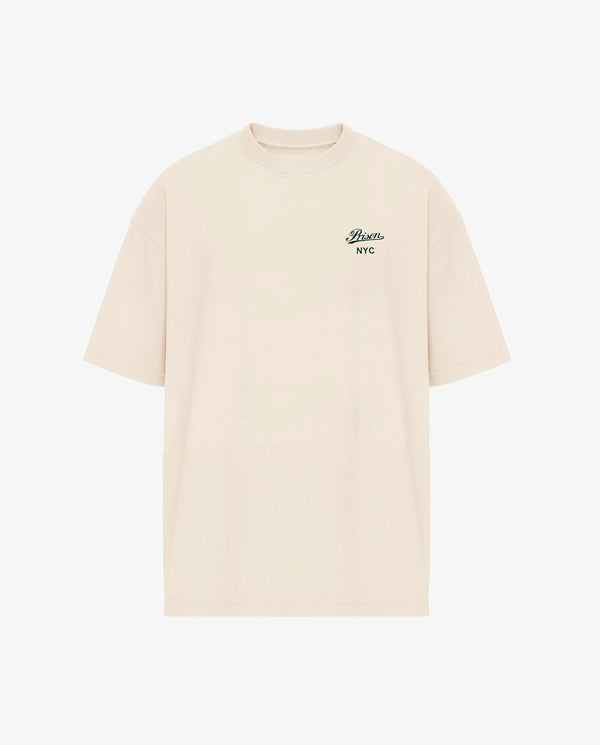 Camiseta offwhite prison logo verde
