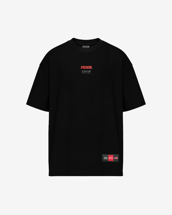 Camiseta streetwear logo red preta