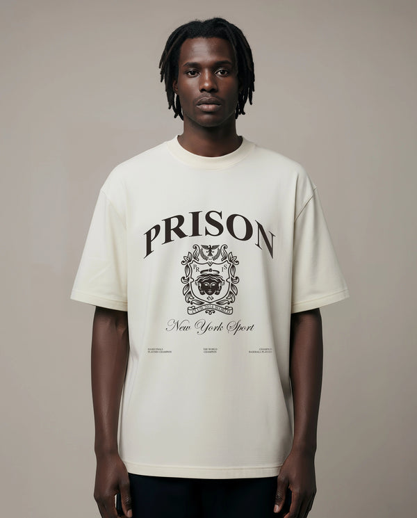 Camiseta streetwear Prison® off white oriental