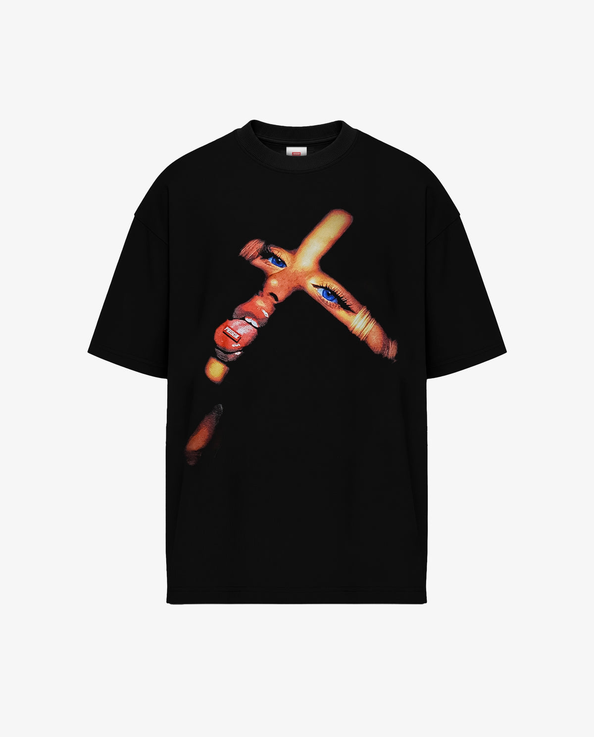 Black Cross Streetwear T-Shirt