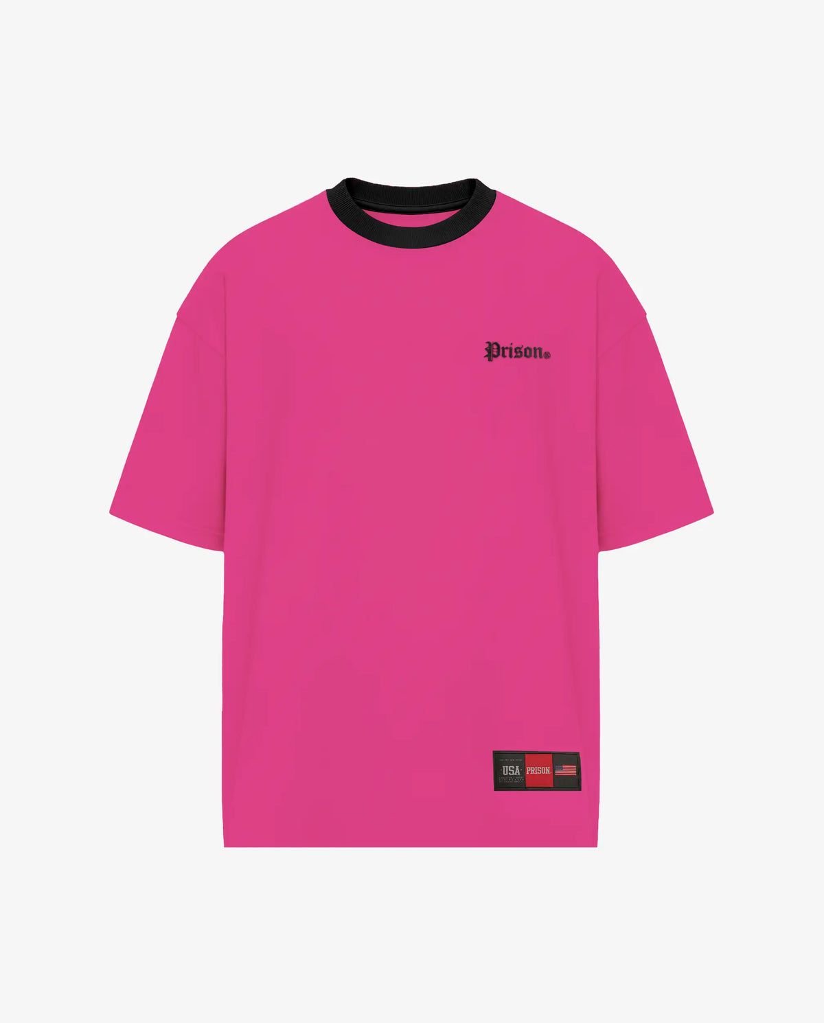 Camiseta Oversized Prison® Streets Rosa — frente