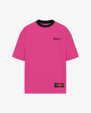 Camiseta Oversized Prison® Streets Rosa — frente