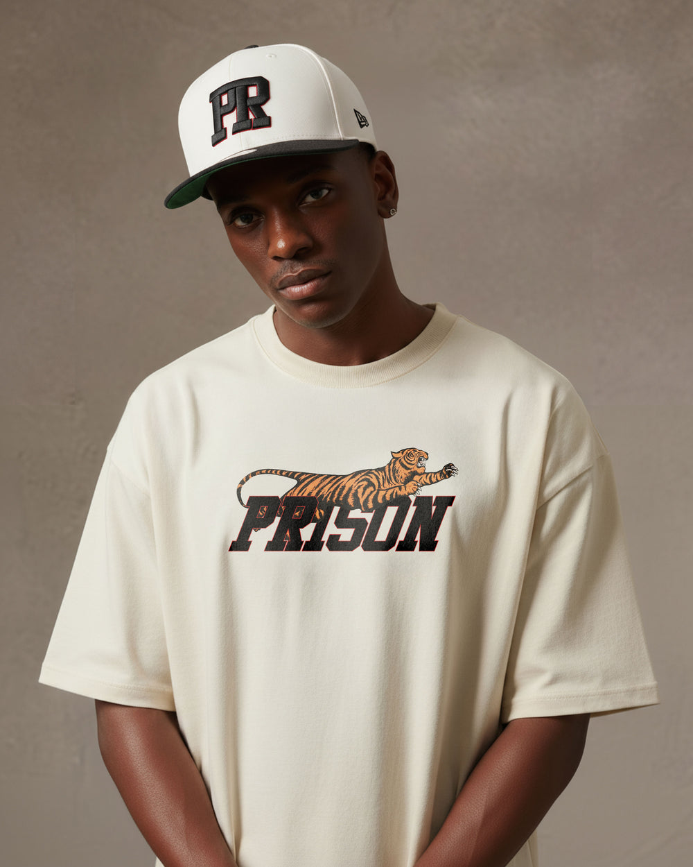 Camiseta street wear tiger off white