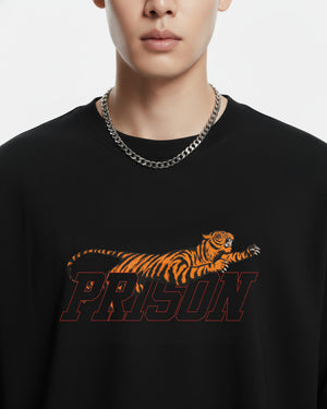 Camiseta street wear tiger preta