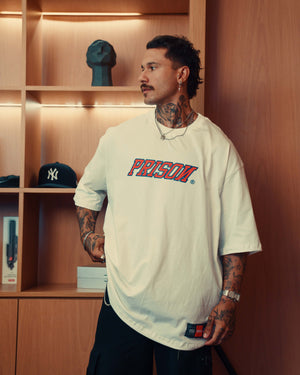 Oversized new york off white t-shirt.