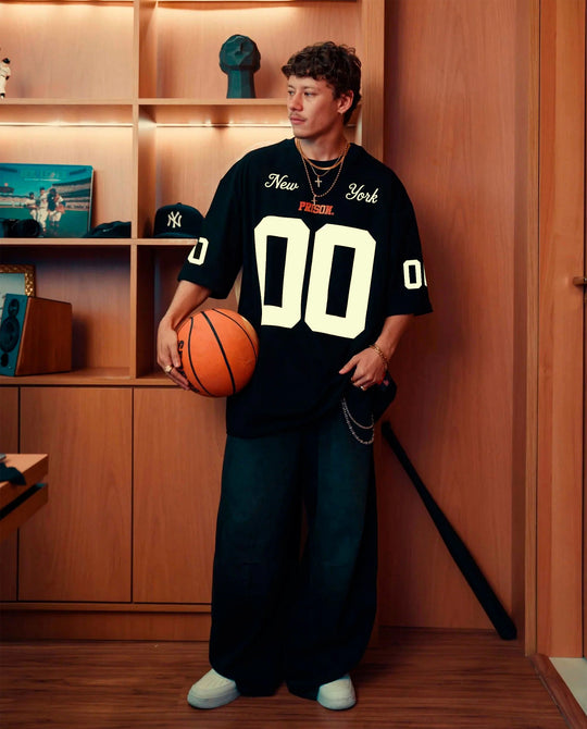 Camiseta Oversized Prison New York