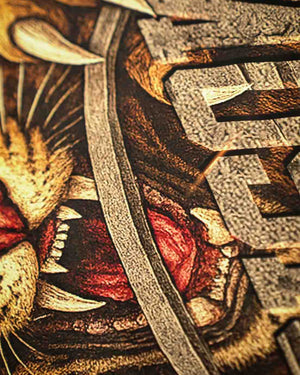 Blusa Moletom Tiger Rage Marrom