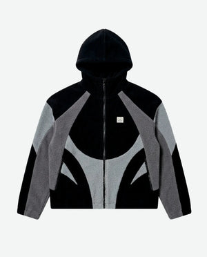 Jaqueta Fleece Eclipse Grey Capuz Premium