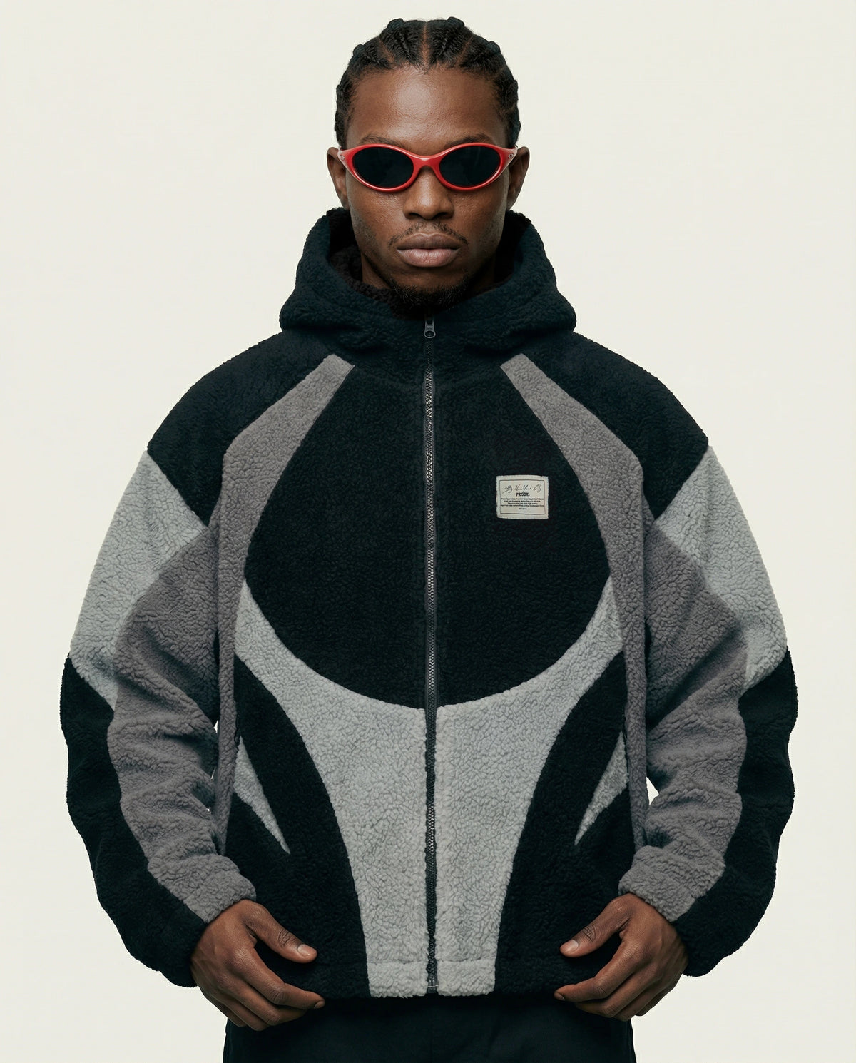 Jaqueta Fleece Eclipse Grey Capuz Premium